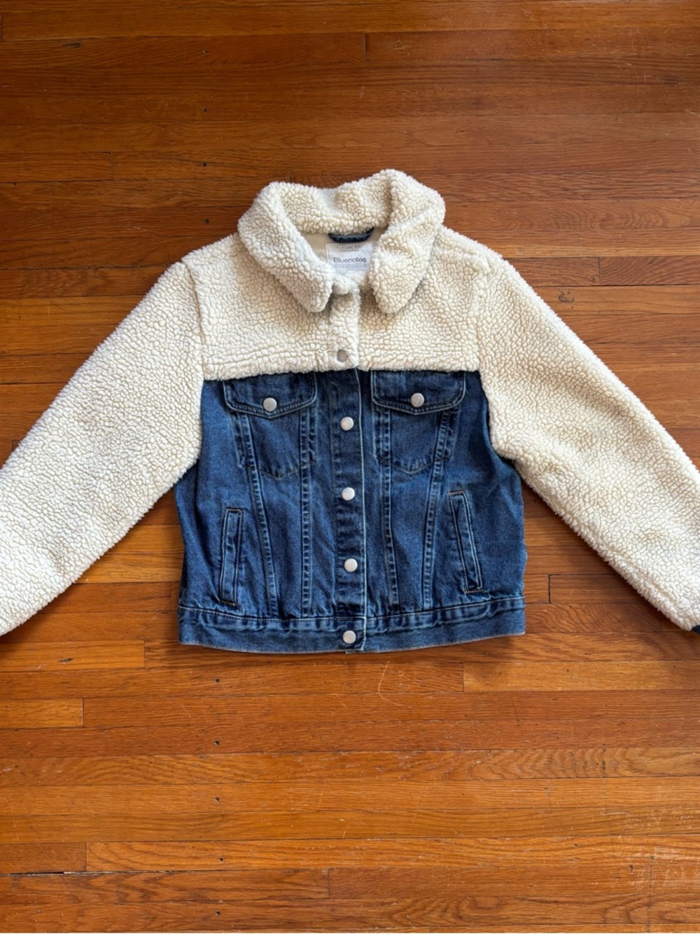 Bluenotes Cream Sherpa & Blue Denim Jacket